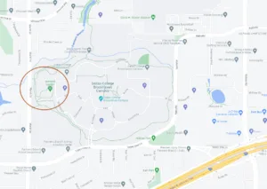 Map to Windmill Garden at Brookhaven College