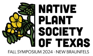 Native Plant Society of Texas Fall Symposium 2024 Logo, designed by Nate Krytal