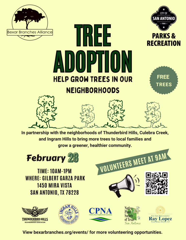 Tree Adoption in San Antonio on February 28