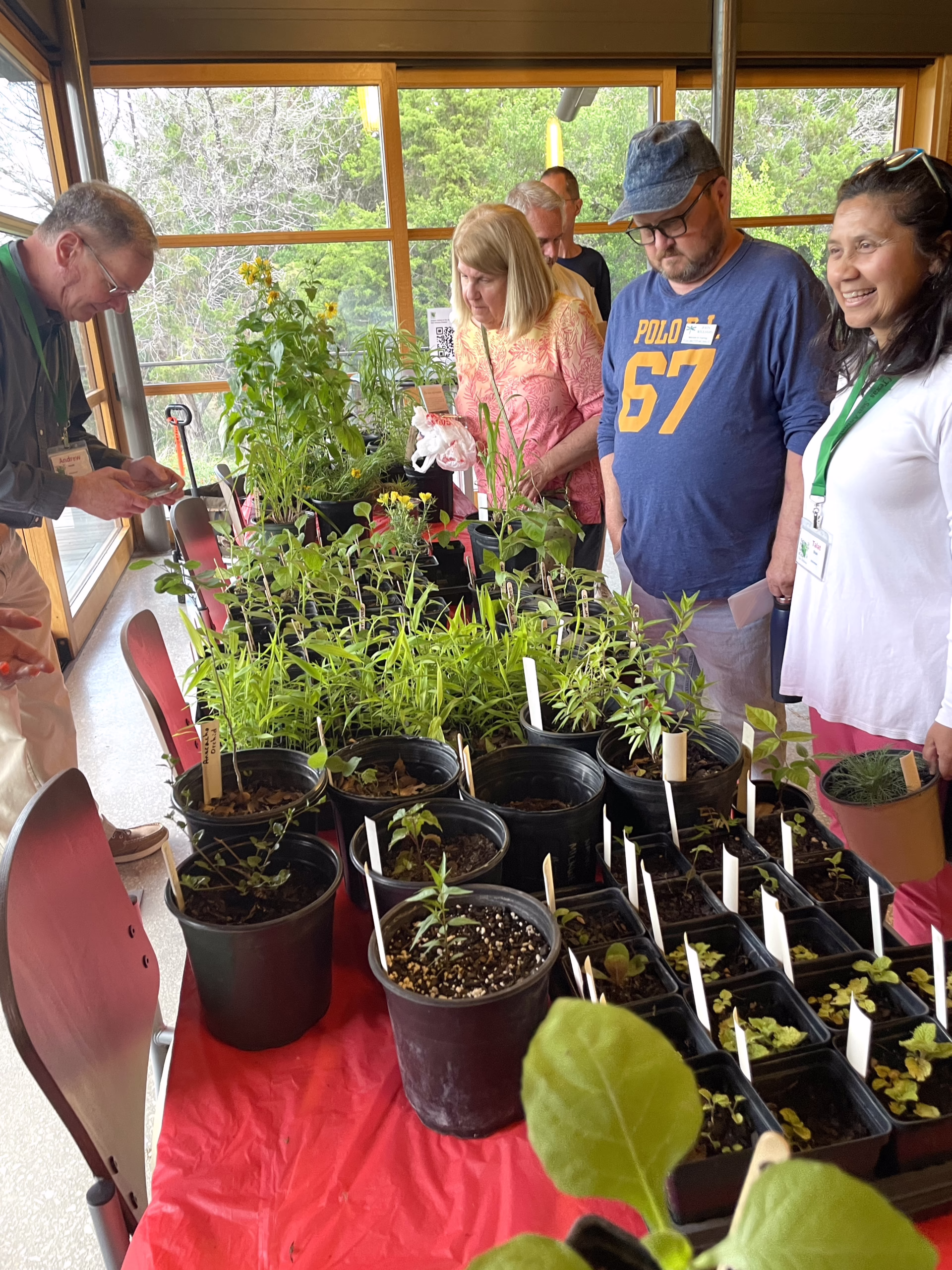 Sharing Plants at NPSOT Meeting